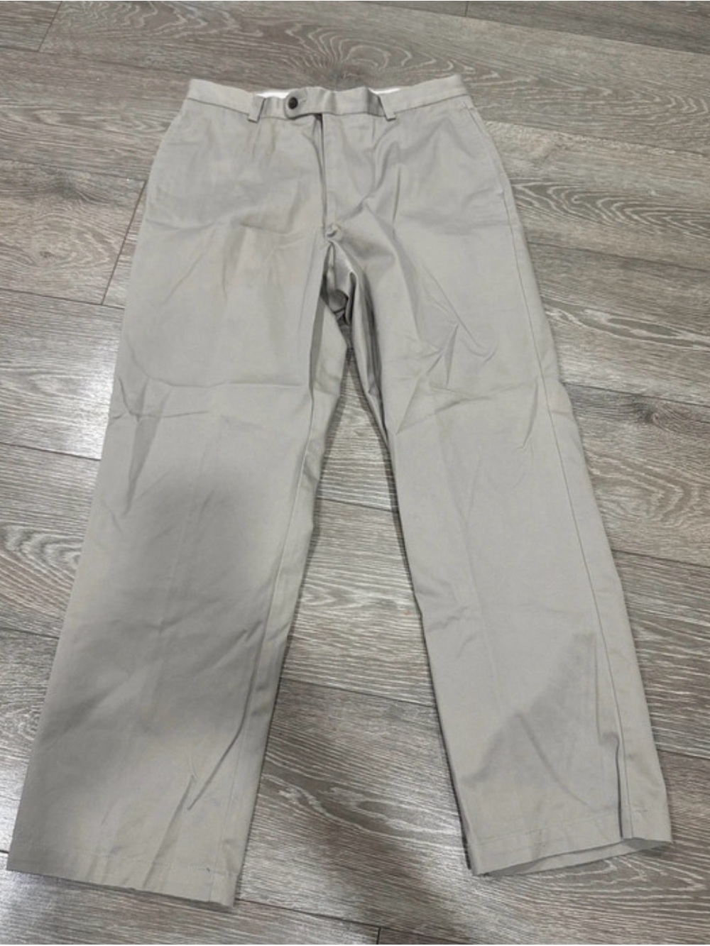 Joseph & Feiss Light Khaki Straight-Leg Chinos